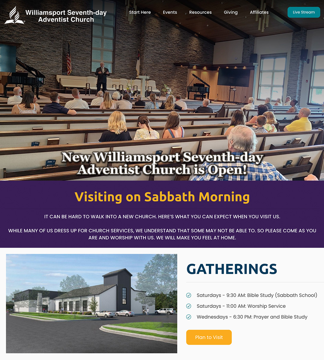 Website Designer for Church Websites Pennsylvania